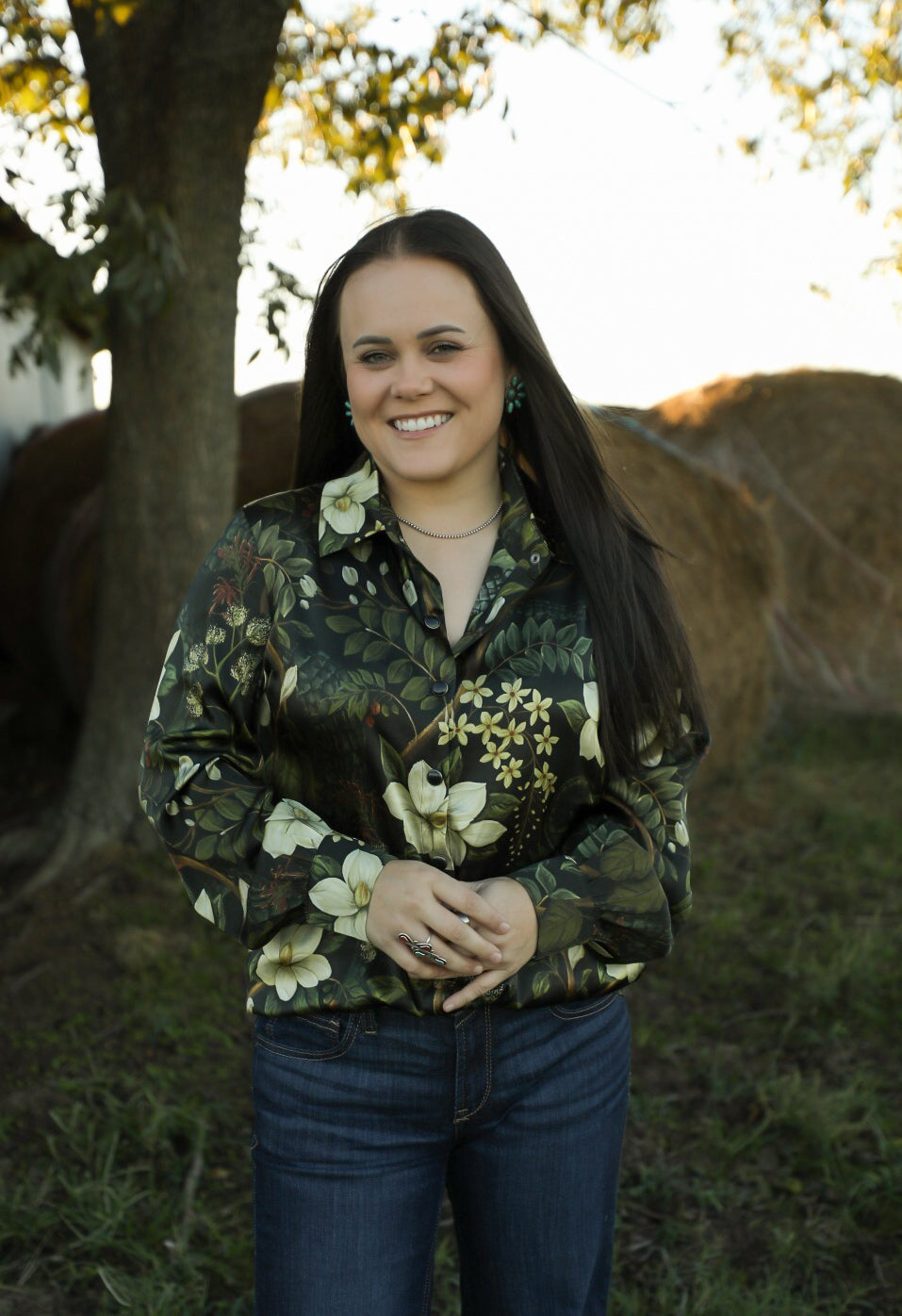 Bayou Spell Blouse-Shirts-Crooked Horn Company, Online Women's Fashion Boutique in San Tan Valley, Arizona 85140