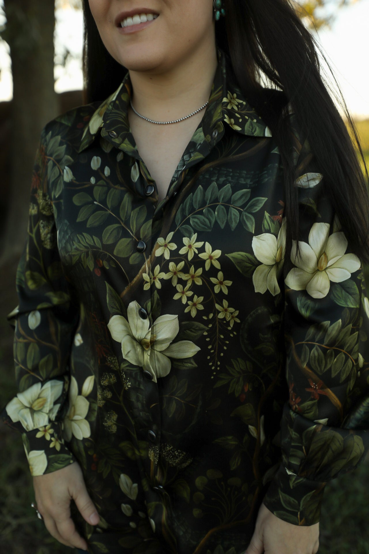 Bayou Spell Blouse-Shirts-Crooked Horn Company, Online Women's Fashion Boutique in San Tan Valley, Arizona 85140