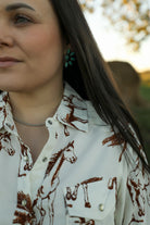 Stunner Stallion Top-Shirts-Crooked Horn Company, Online Women's Fashion Boutique in San Tan Valley, Arizona 85140