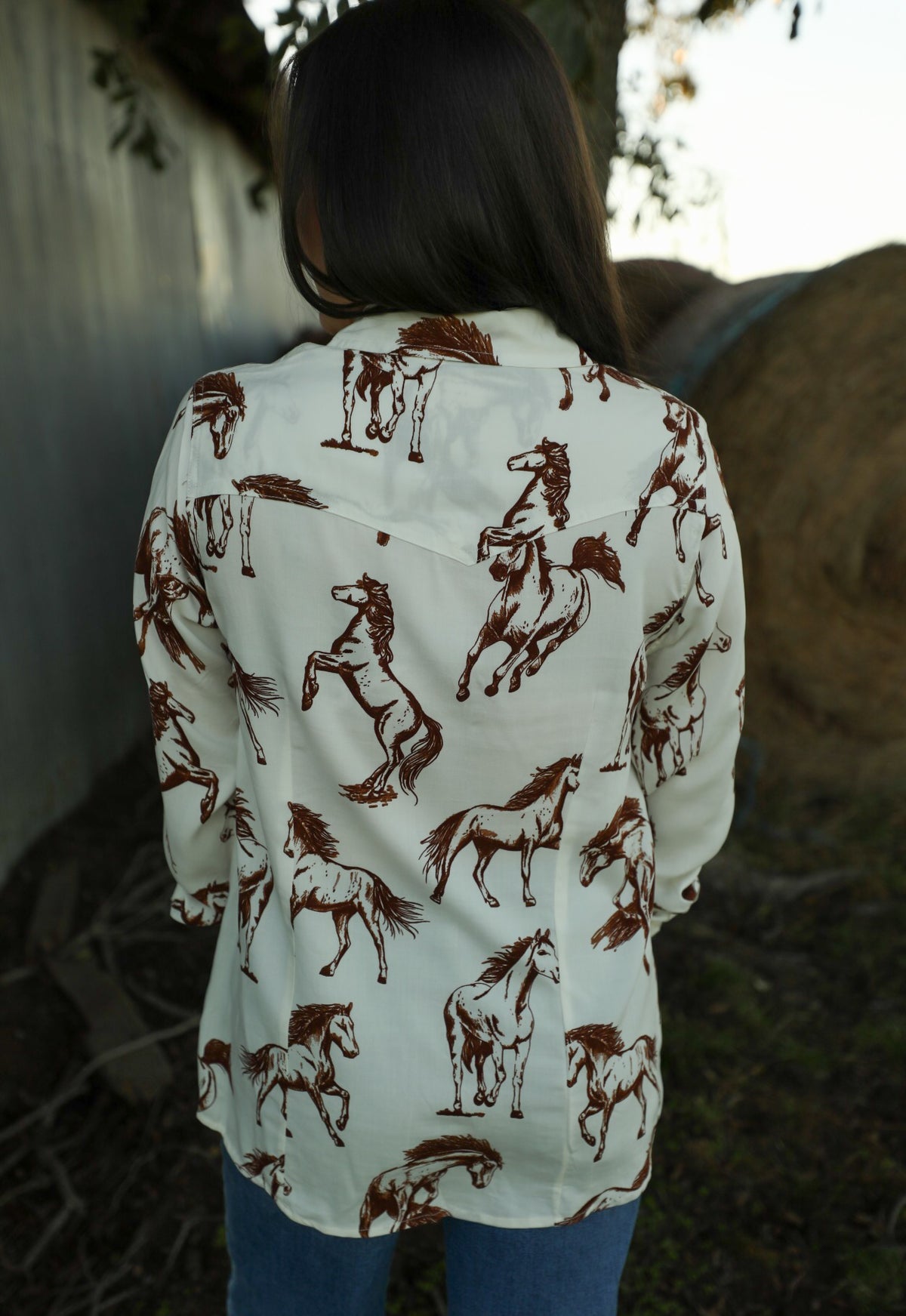 Stunner Stallion Top-Shirts-Crooked Horn Company, Online Women's Fashion Boutique in San Tan Valley, Arizona 85140
