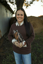Stunner Stallion Top-Shirts-Crooked Horn Company, Online Women's Fashion Boutique in San Tan Valley, Arizona 85140