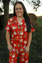 Cowboy Clause Pajama Set-Lounge / Activewear-Crooked Horn Company, Online Women's Fashion Boutique in San Tan Valley, Arizona 85140