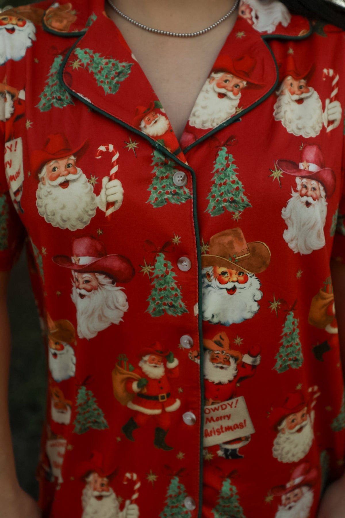 Cowboy Clause Pajama Set-Lounge / Activewear-Crooked Horn Company, Online Women's Fashion Boutique in San Tan Valley, Arizona 85140