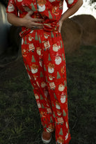 Cowboy Clause Pajama Set-Lounge / Activewear-Crooked Horn Company, Online Women's Fashion Boutique in San Tan Valley, Arizona 85140