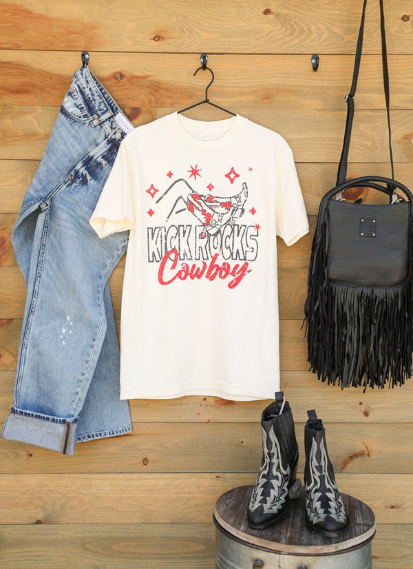 Kick Rocks Tee-Graphic Tee-Crooked Horn Company, Online Women's Fashion Boutique in San Tan Valley, Arizona 85140