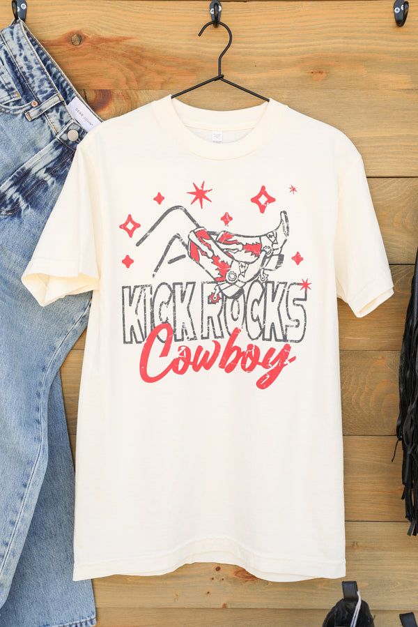 Kick Rocks Tee-Graphic Tee-Crooked Horn Company, Online Women's Fashion Boutique in San Tan Valley, Arizona 85140