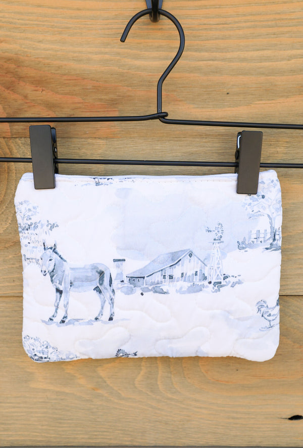 Quilted Makeup Bag-Purses/Bags-Crooked Horn Company, Online Women's Fashion Boutique in San Tan Valley, Arizona 85140