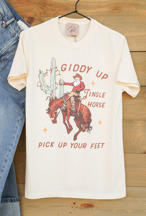 Jingle Horse Tee-Graphic Tee-Crooked Horn Company, Online Women's Fashion Boutique in San Tan Valley, Arizona 85140