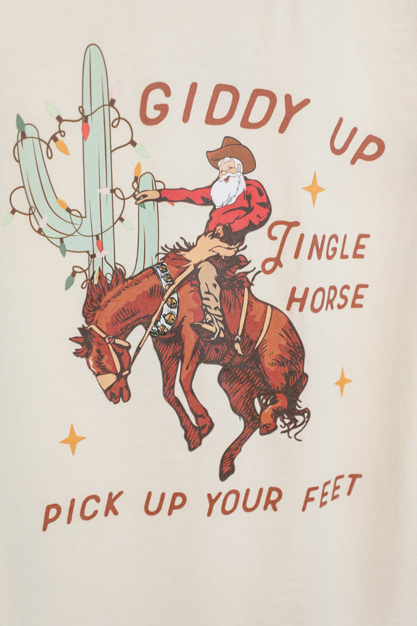 Jingle Horse Tee-Graphic Tee-Crooked Horn Company, Online Women's Fashion Boutique in San Tan Valley, Arizona 85140