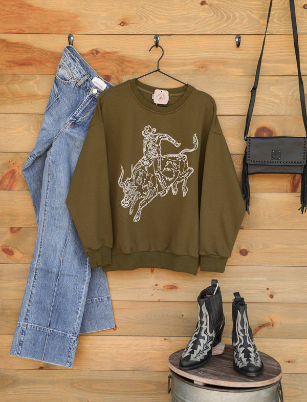 Ekalaka Sweatshirt-Shirts-Crooked Horn Company, Online Women's Fashion Boutique in San Tan Valley, Arizona 85140