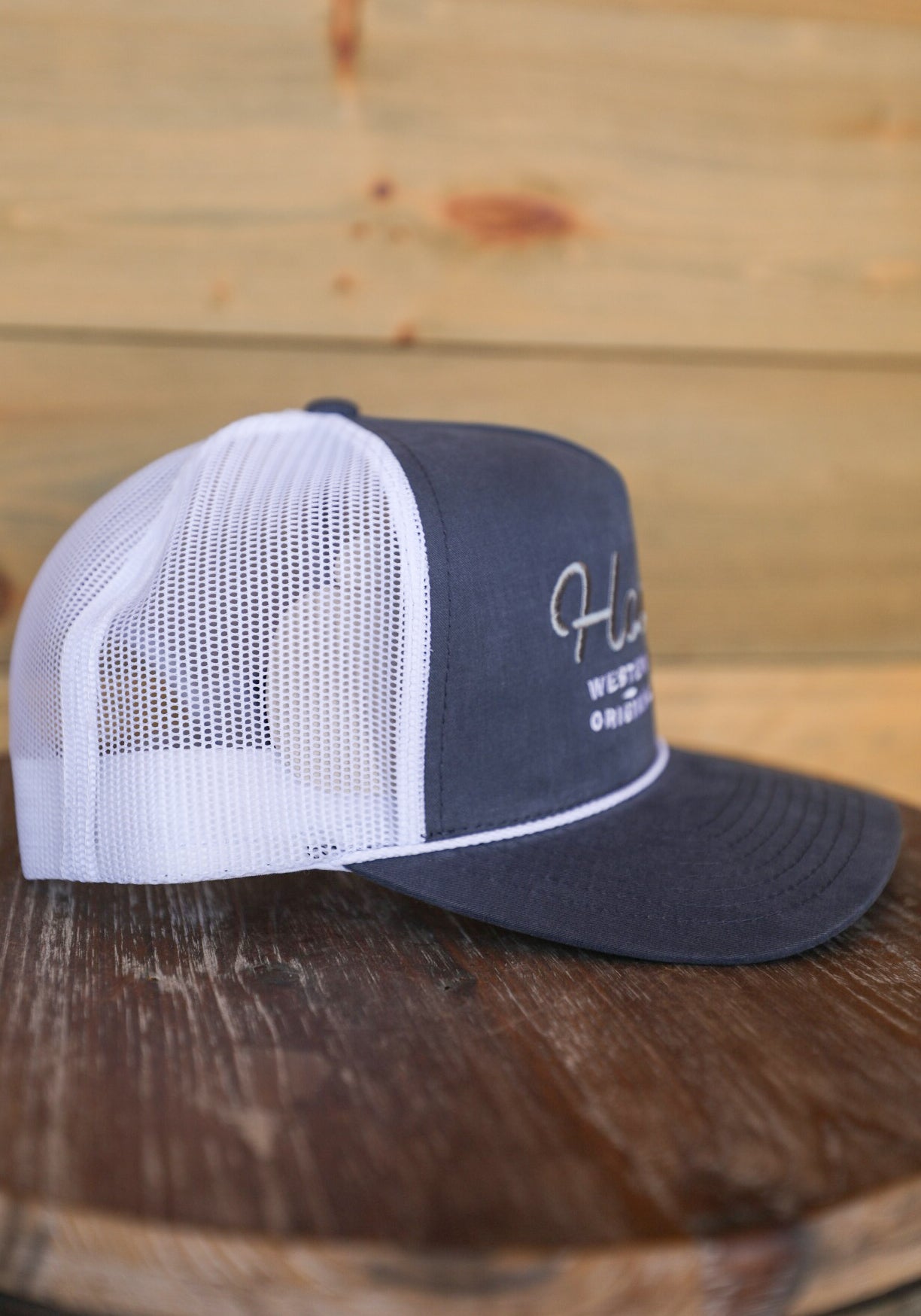 OG Blue & White Hat-Accessories-Crooked Horn Company, Online Women's Fashion Boutique in San Tan Valley, Arizona 85140