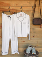 Holly Pajama Set-Lounge / Activewear-Crooked Horn Company, Online Women's Fashion Boutique in San Tan Valley, Arizona 85140