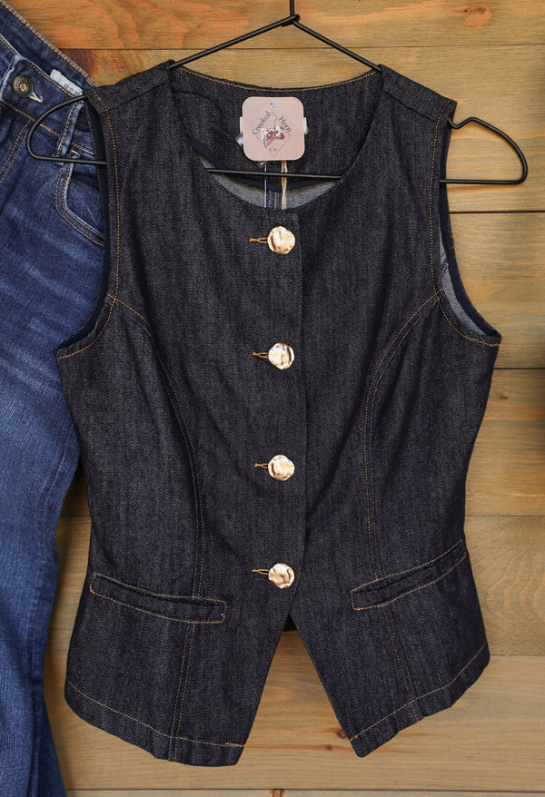 Milbank Vest-Shirts-Crooked Horn Company, Online Women's Fashion Boutique in San Tan Valley, Arizona 85140