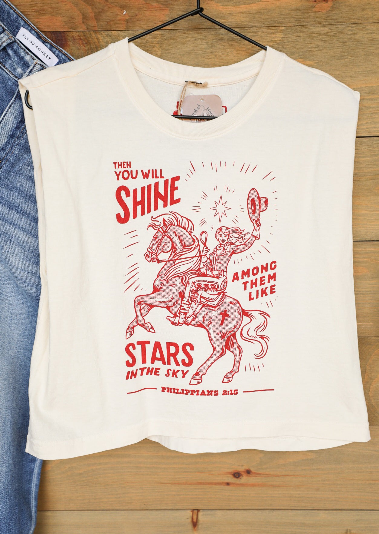Shine On Top-Graphic Tee-Crooked Horn Company, Online Women's Fashion Boutique in San Tan Valley, Arizona 85140