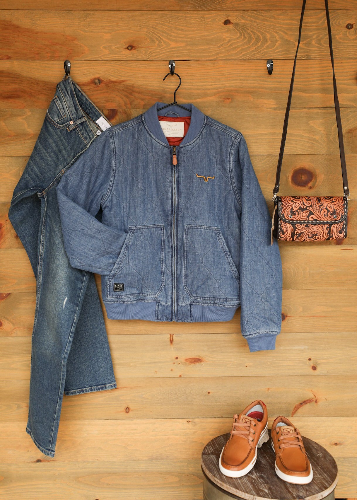 Marinos Indigo Jacket-Jacket-Crooked Horn Company, Online Women's Fashion Boutique in San Tan Valley, Arizona 85140