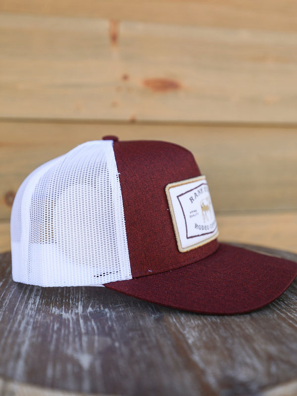 Rank Stock Hat Maroon-Accessories-Crooked Horn Company, Online Women's Fashion Boutique in San Tan Valley, Arizona 85140