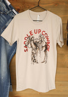 Saddle Up Tee-Graphic Tee-Crooked Horn Company, Online Women's Fashion Boutique in San Tan Valley, Arizona 85140