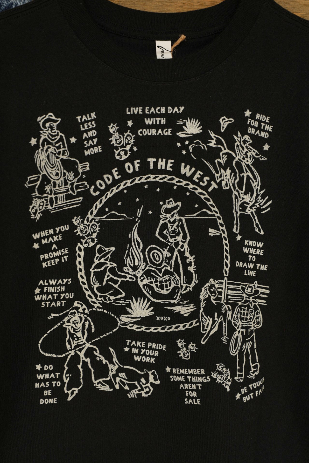 Code of West Tee-Graphic Tee-Crooked Horn Company, Online Women's Fashion Boutique in San Tan Valley, Arizona 85140