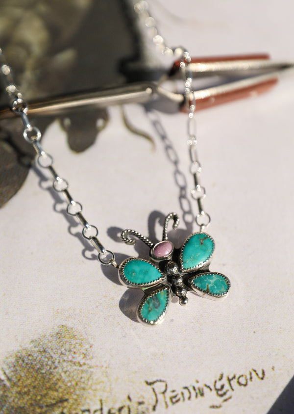 Butterfly Necklace-Jewelry-Crooked Horn Company, Online Women's Fashion Boutique in San Tan Valley, Arizona 85140