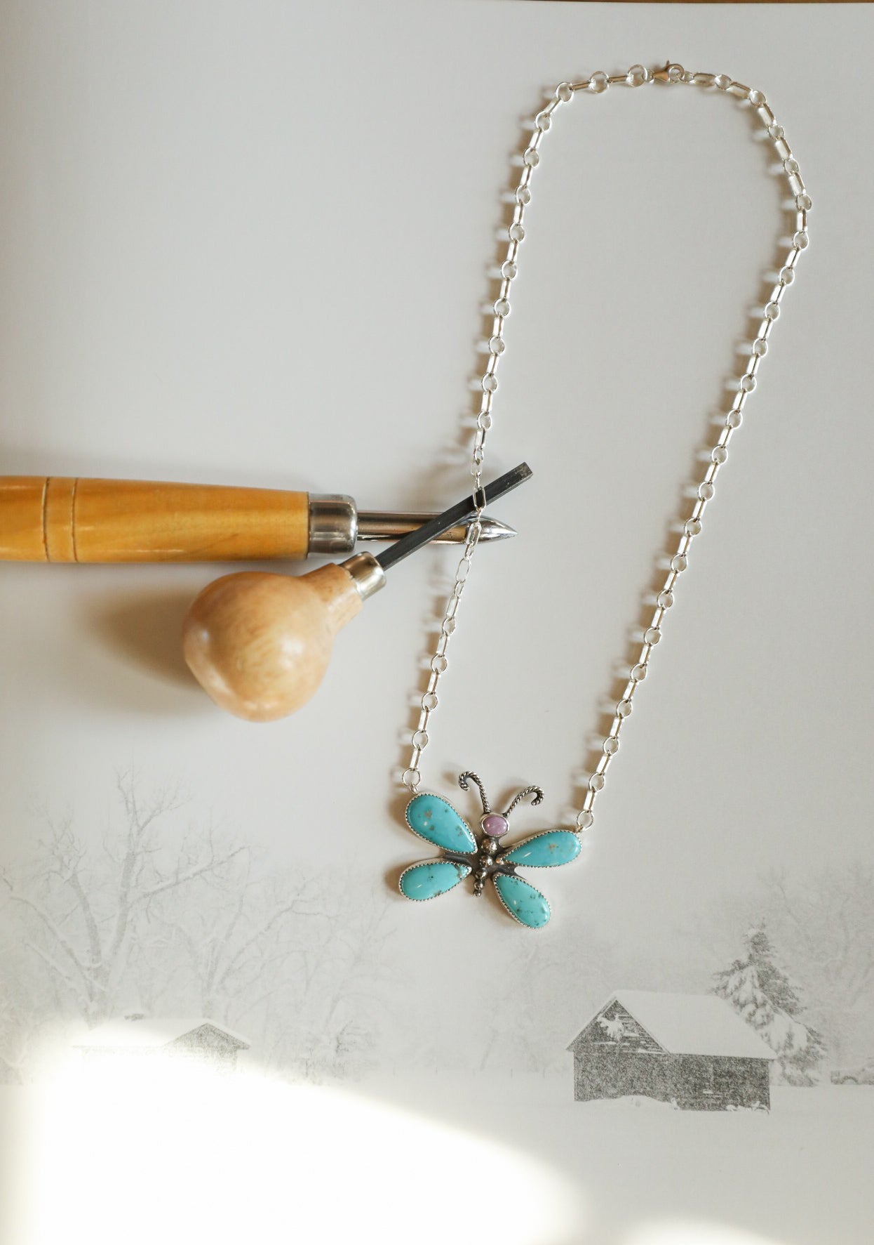 Butterfly Necklace-Jewelry-Crooked Horn Company, Online Women's Fashion Boutique in San Tan Valley, Arizona 85140