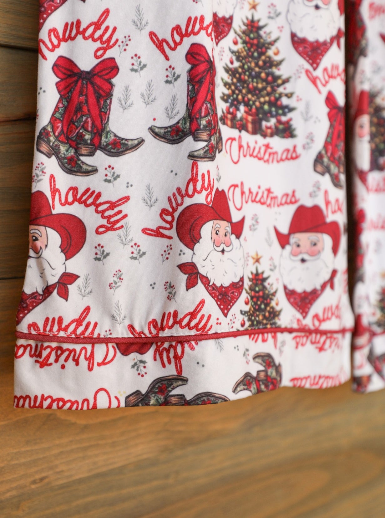 Bandana Santa Pajama Set-Lounge / Activewear-Crooked Horn Company, Online Women's Fashion Boutique in San Tan Valley, Arizona 85140