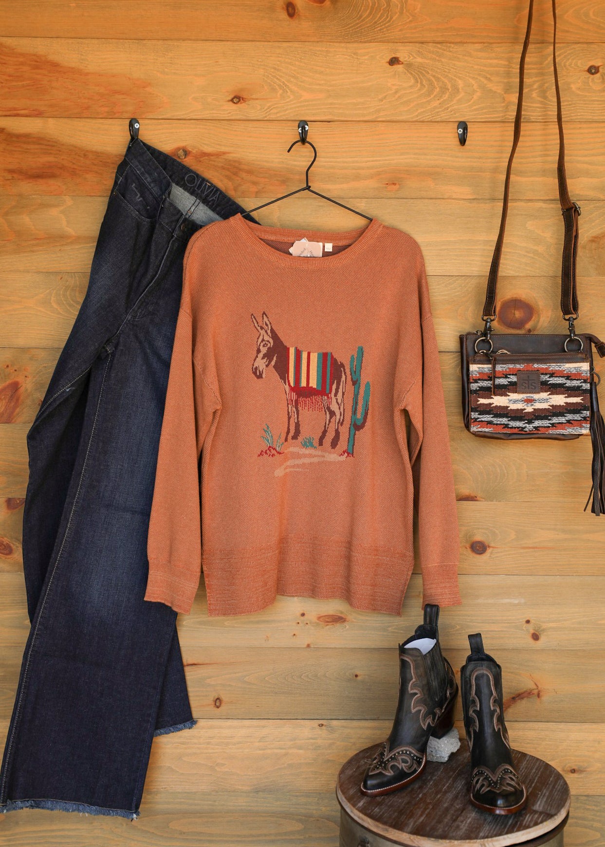 Donkey Top-Shirts-Crooked Horn Company, Online Women's Fashion Boutique in San Tan Valley, Arizona 85140