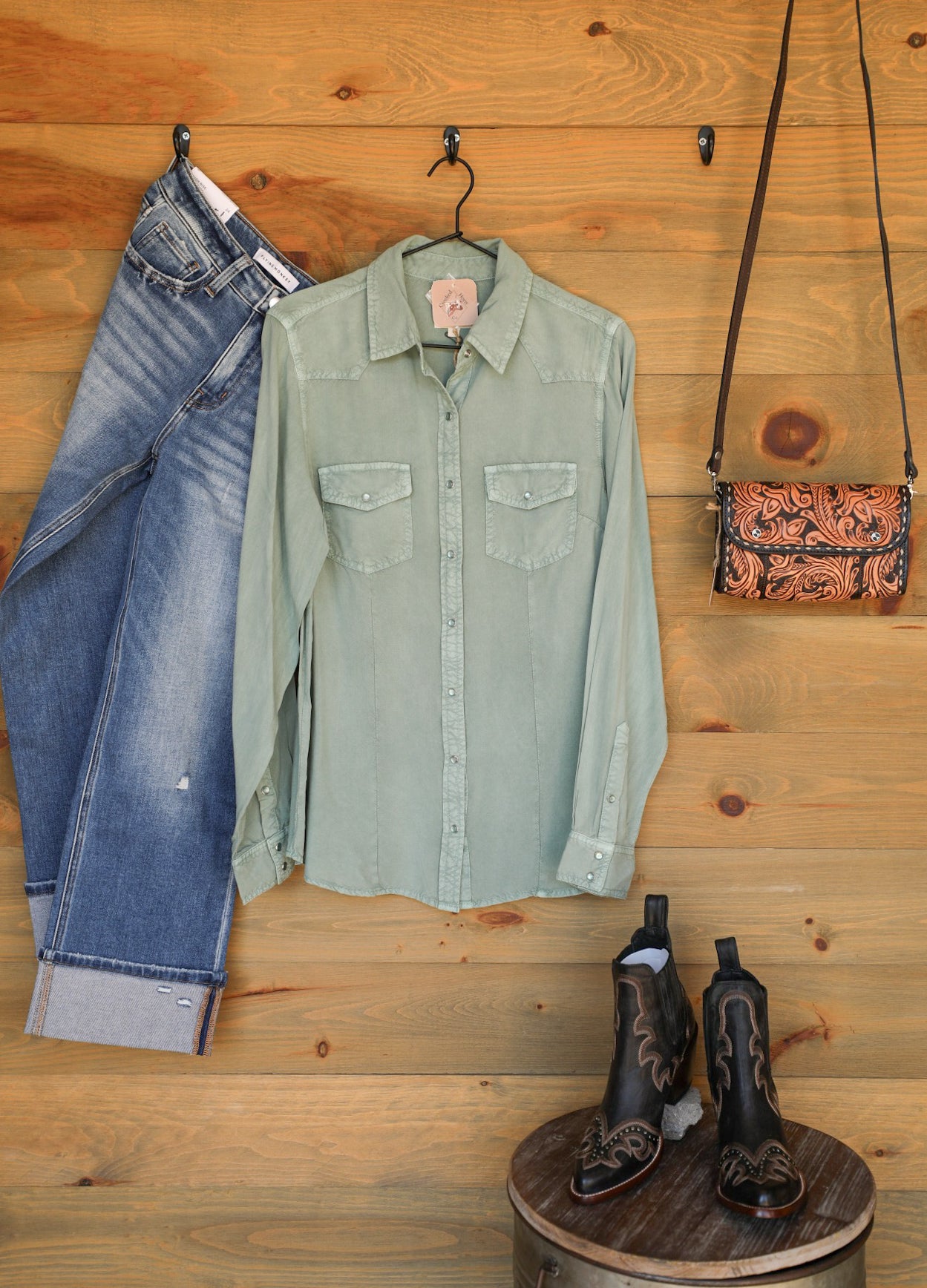 Tyndall Top-Shirts-Crooked Horn Company, Online Women's Fashion Boutique in San Tan Valley, Arizona 85140