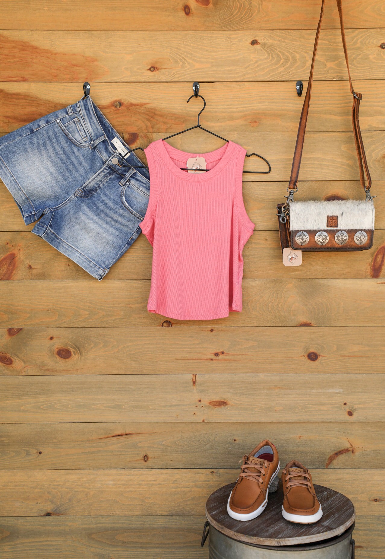 Baby Cleo II Tank Top-Shirts-Crooked Horn Company, Online Women's Fashion Boutique in San Tan Valley, Arizona 85140