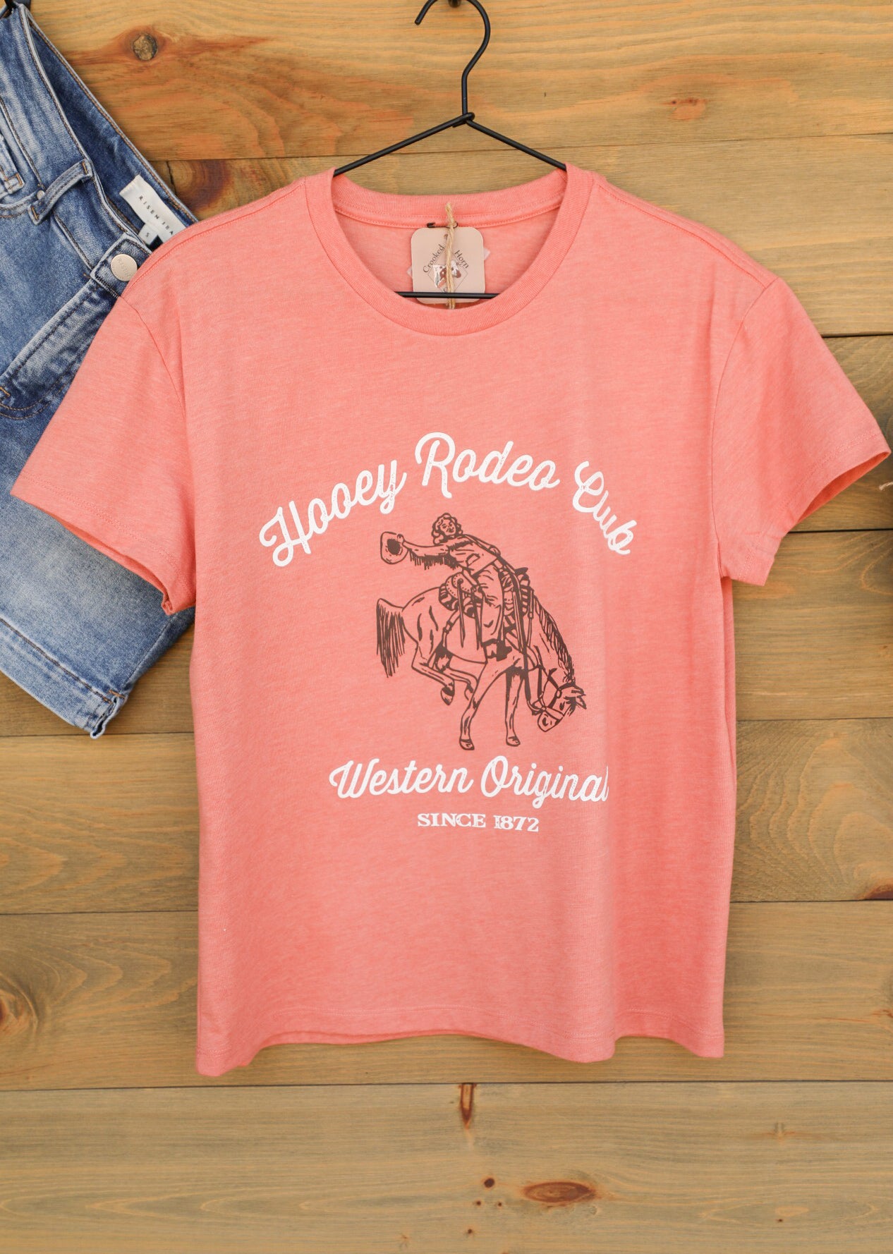 Rodeo Club Tee-Graphic Tee-Crooked Horn Company, Online Women's Fashion Boutique in San Tan Valley, Arizona 85140