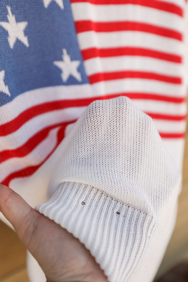 American Flag Top-Shirts-Crooked Horn Company, Online Women's Fashion Boutique in San Tan Valley, Arizona 85140