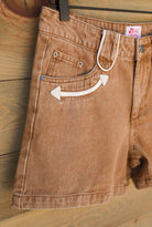 Arrow Denim Shorts-Shorts-Crooked Horn Company, Online Women's Fashion Boutique in San Tan Valley, Arizona 85140
