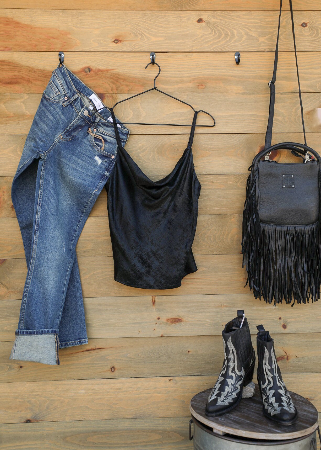 Clyde Park Cami Top-Shirts-Crooked Horn Company, Online Women's Fashion Boutique in San Tan Valley, Arizona 85140