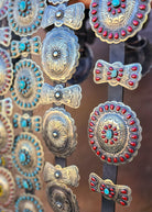 Custom Concho Belt-Accessories-Crooked Horn Company, Online Women's Fashion Boutique in San Tan Valley, Arizona 85140