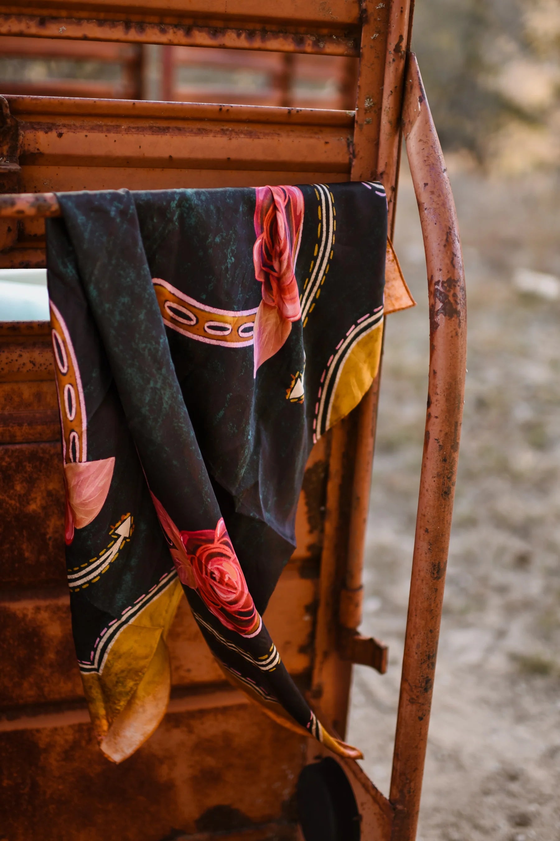 Rodeo Rose Wild Rag-Accessories-Crooked Horn Company, Online Women's Fashion Boutique in San Tan Valley, Arizona 85140