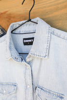 Del Denim Top-Shirts-Crooked Horn Company, Online Women's Fashion Boutique in San Tan Valley, Arizona 85140