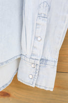 Del Denim Top-Shirts-Crooked Horn Company, Online Women's Fashion Boutique in San Tan Valley, Arizona 85140