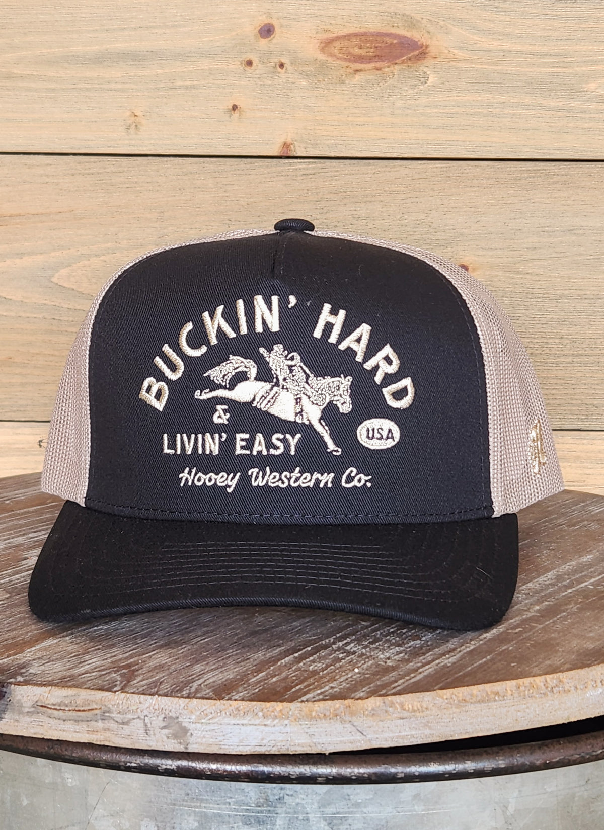 Buck Hard Black Hat-Accessories-Crooked Horn Company, Online Women's Fashion Boutique in San Tan Valley, Arizona 85140