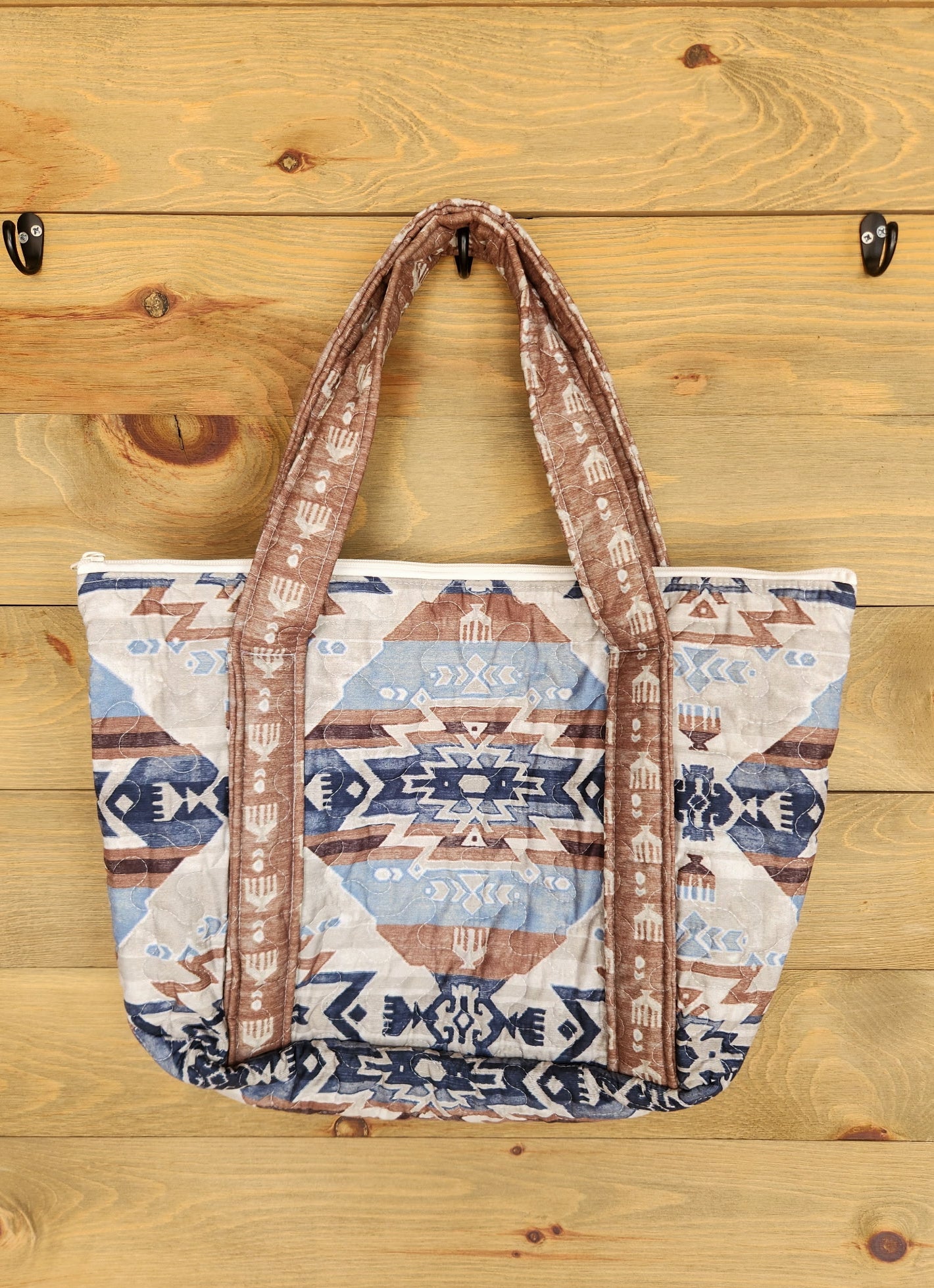 Quilted Zipper Tote-Purses/Bags-Crooked Horn Company, Online Women's Fashion Boutique in San Tan Valley, Arizona 85140