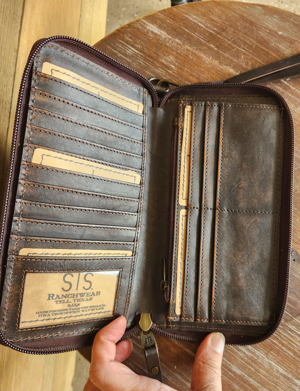 Bandera Chocolate Bifold Wallet-Purses/Bags-Crooked Horn Company, Online Women's Fashion Boutique in San Tan Valley, Arizona 85140