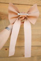Leather Bow-Accessories-Crooked Horn Company, Online Women's Fashion Boutique in San Tan Valley, Arizona 85140