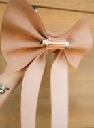 Leather Bow-Accessories-Crooked Horn Company, Online Women's Fashion Boutique in San Tan Valley, Arizona 85140