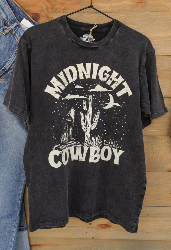 Midnight Cowboy-Graphic Tee-Crooked Horn Company, Online Women's Fashion Boutique in San Tan Valley, Arizona 85140