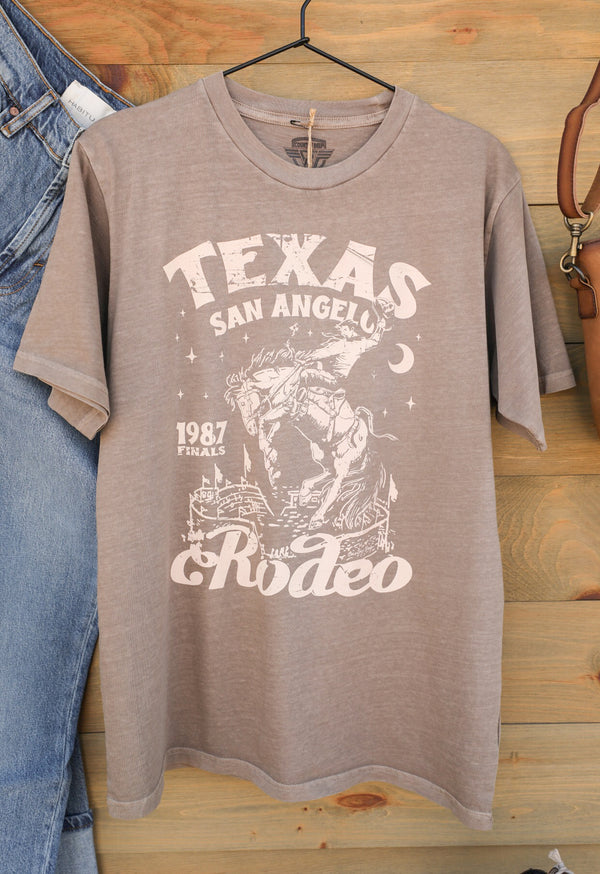 San Angelo Rodeo Tee-Graphic Tee-Crooked Horn Company, Online Women's Fashion Boutique in San Tan Valley, Arizona 85140