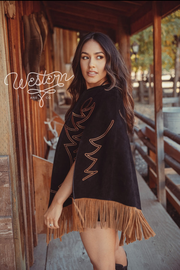 Embroidered Cape-Jacket-Crooked Horn Company, Online Women's Fashion Boutique in San Tan Valley, Arizona 85140