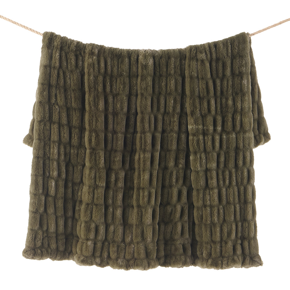 Ruched Rabbit Throw-Home Goods-Crooked Horn Company, Online Women's Fashion Boutique in San Tan Valley, Arizona 85140