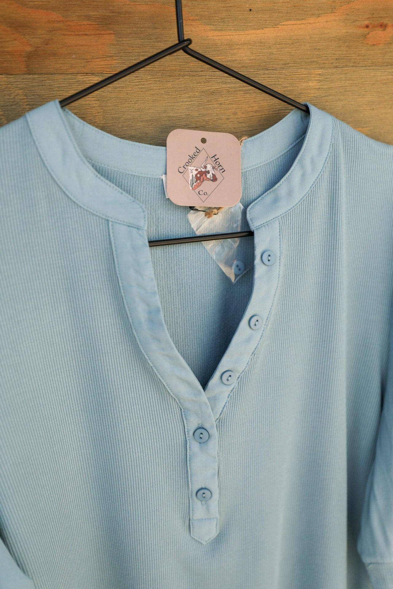 Tanner Top Blue-Shirts-Crooked Horn Company, Online Women's Fashion Boutique in San Tan Valley, Arizona 85140