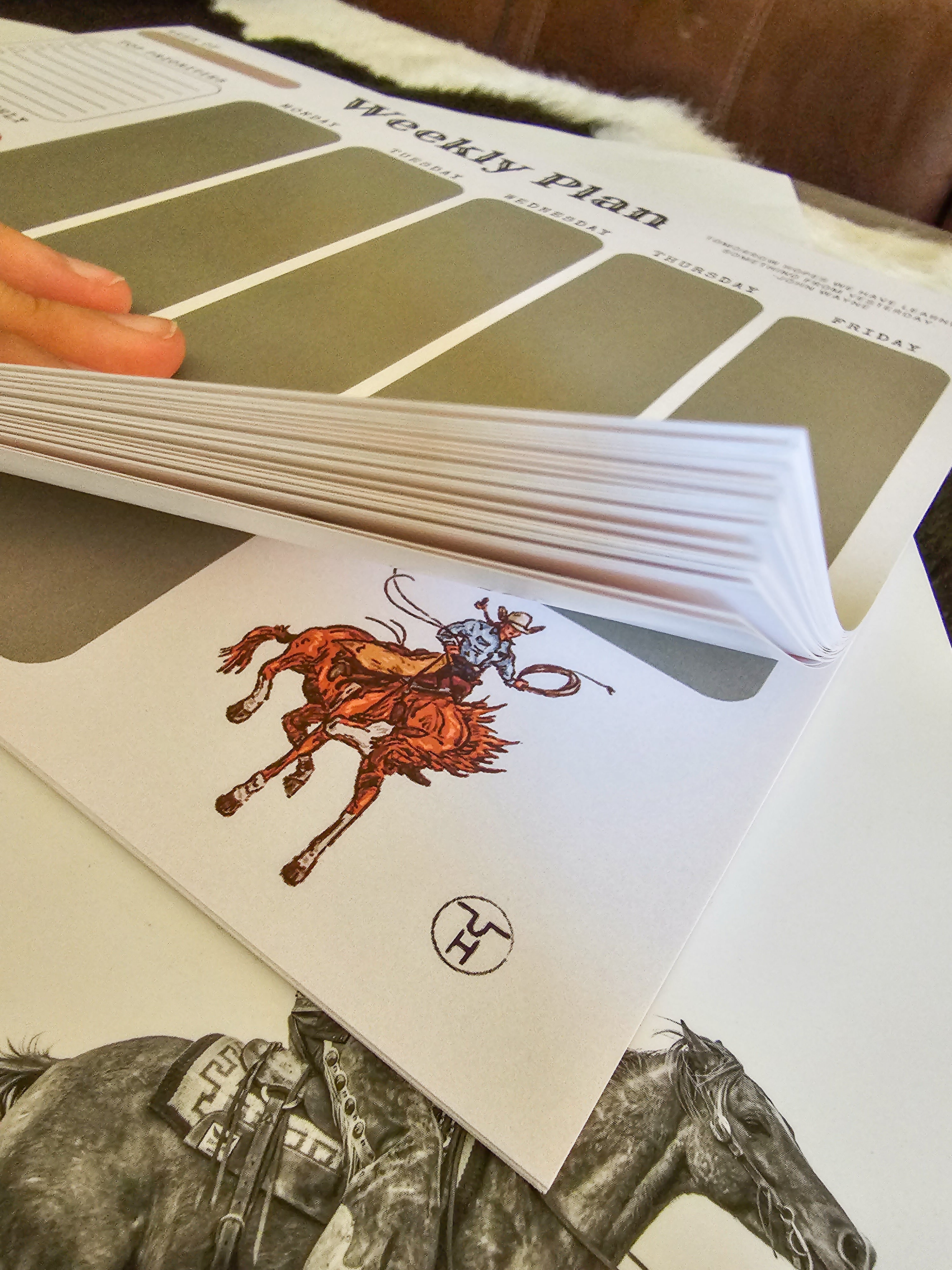 Weekly Plan Notepad-Stationery-Crooked Horn Company, Online Women's Fashion Boutique in San Tan Valley, Arizona 85140