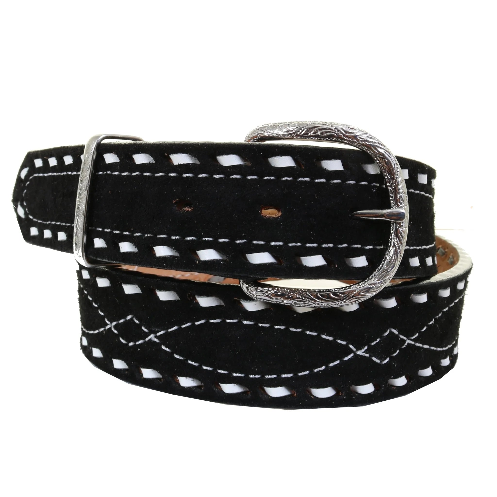 DJ Buck Stitch Suede Belt-Accessories-Crooked Horn Company, Online Women's Fashion Boutique in San Tan Valley, Arizona 85140