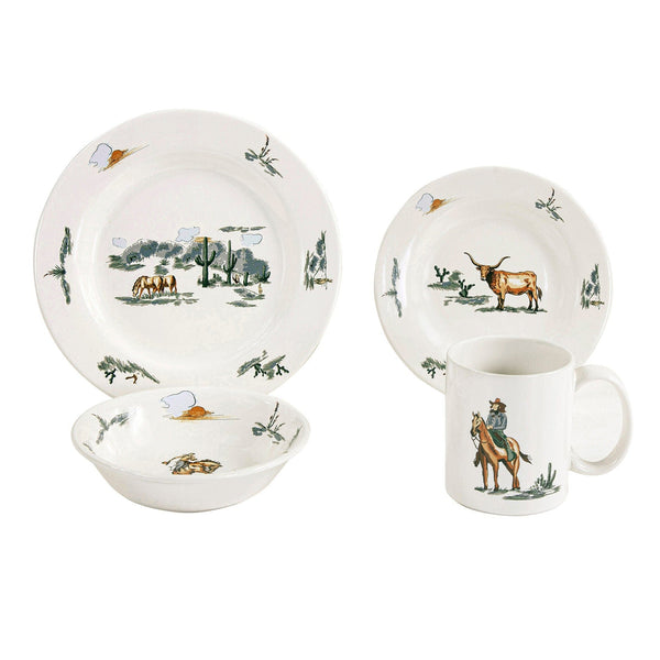 Ranch Life Dinnerware Set-Home Goods-Crooked Horn Company, Online Women's Fashion Boutique in San Tan Valley, Arizona 85140