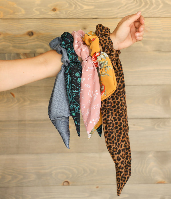 Silk Hair Ties-Accessories-Crooked Horn Company, Online Women's Fashion Boutique in San Tan Valley, Arizona 85140